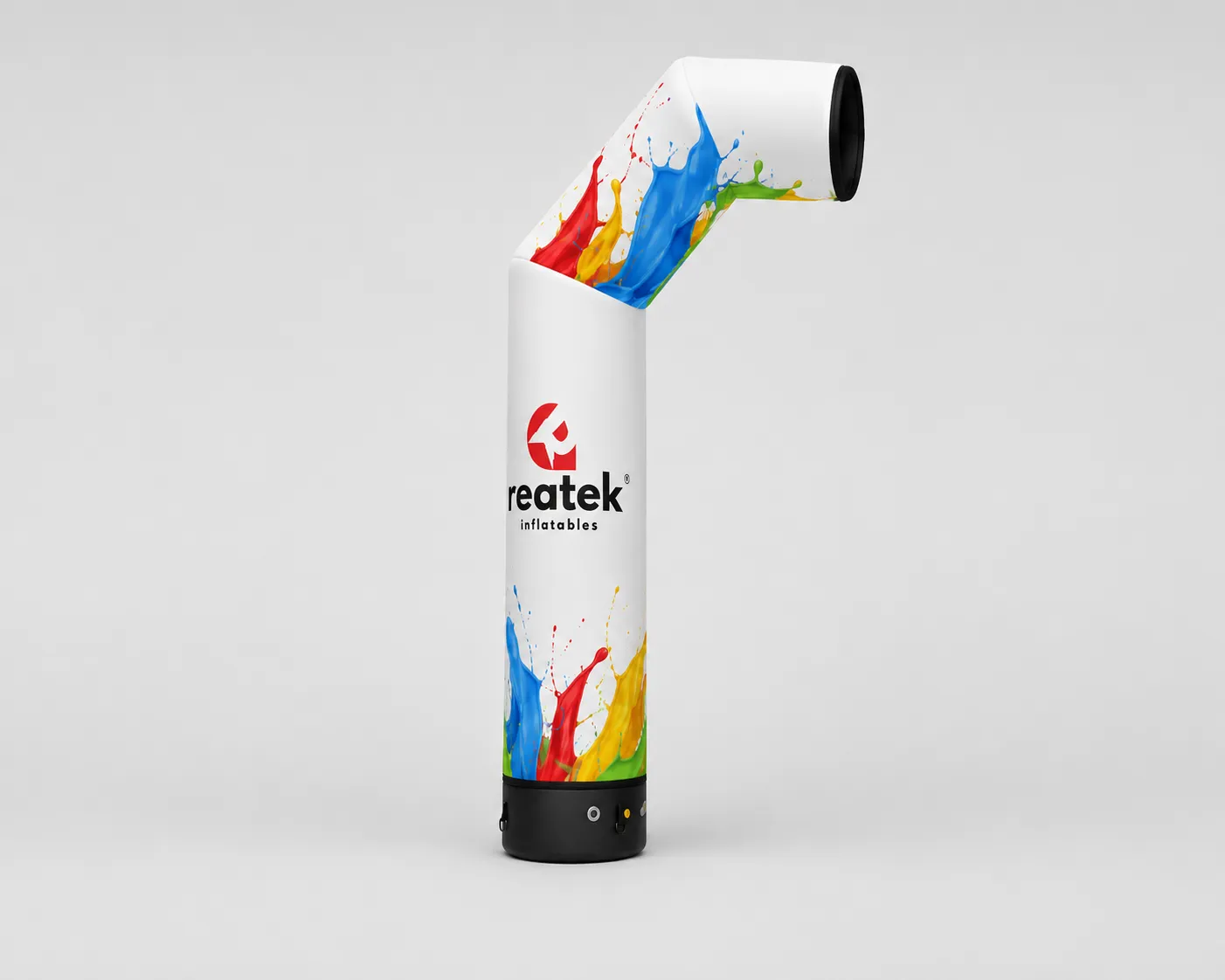 Pneumatický reklamný lomený stĺp s potlačou
