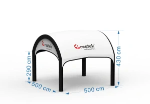 Pneumatický nafukovací reklamný stánok 5x5m